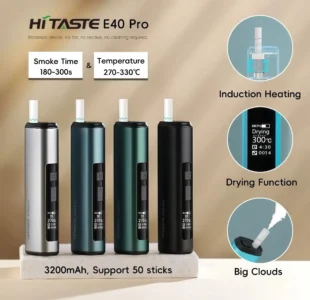 HITASTE E40 Pro 加熱煙主機|新款上市・高效能感應加熱|TEREA 煙彈專用 2 HI TASTE E40 Pro 加熱煙主機